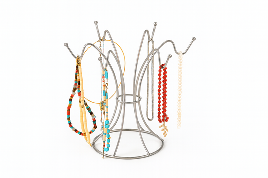 Gümüş Takı Standı, Takılık, Bileklik, Kolye Seti, Tesbihlik Düzenleyici Hediyelik