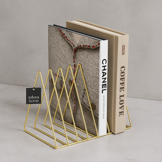 Gold Masa Üstü Ofis ve Salon için Çok Amaçlı Kitap Düzenleyici Organizer