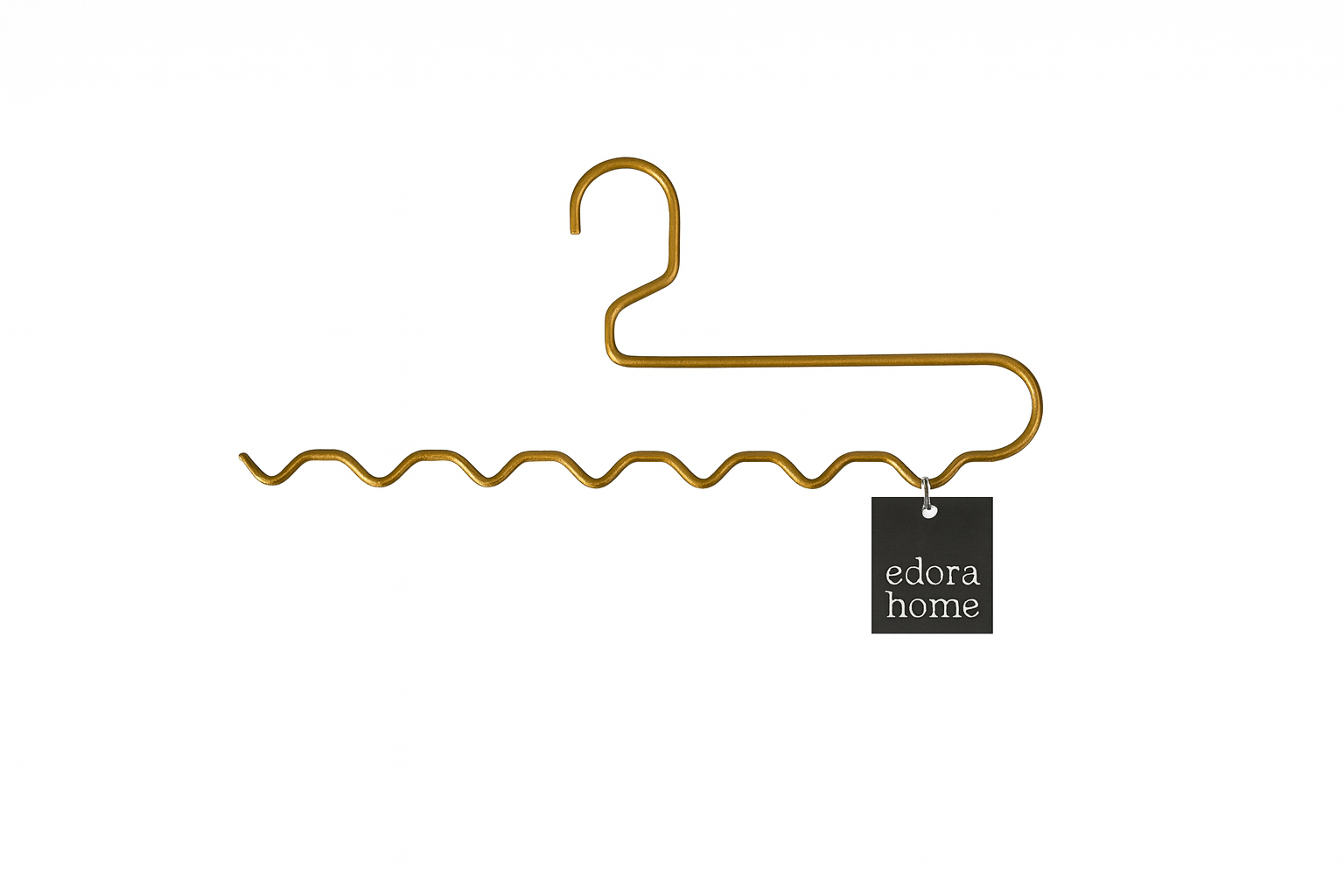 Gold Closet Zigzag Hanger, Trousers, Shawls, Scarves, Scarf, Belt Organizer Hanger - Metal Stainless