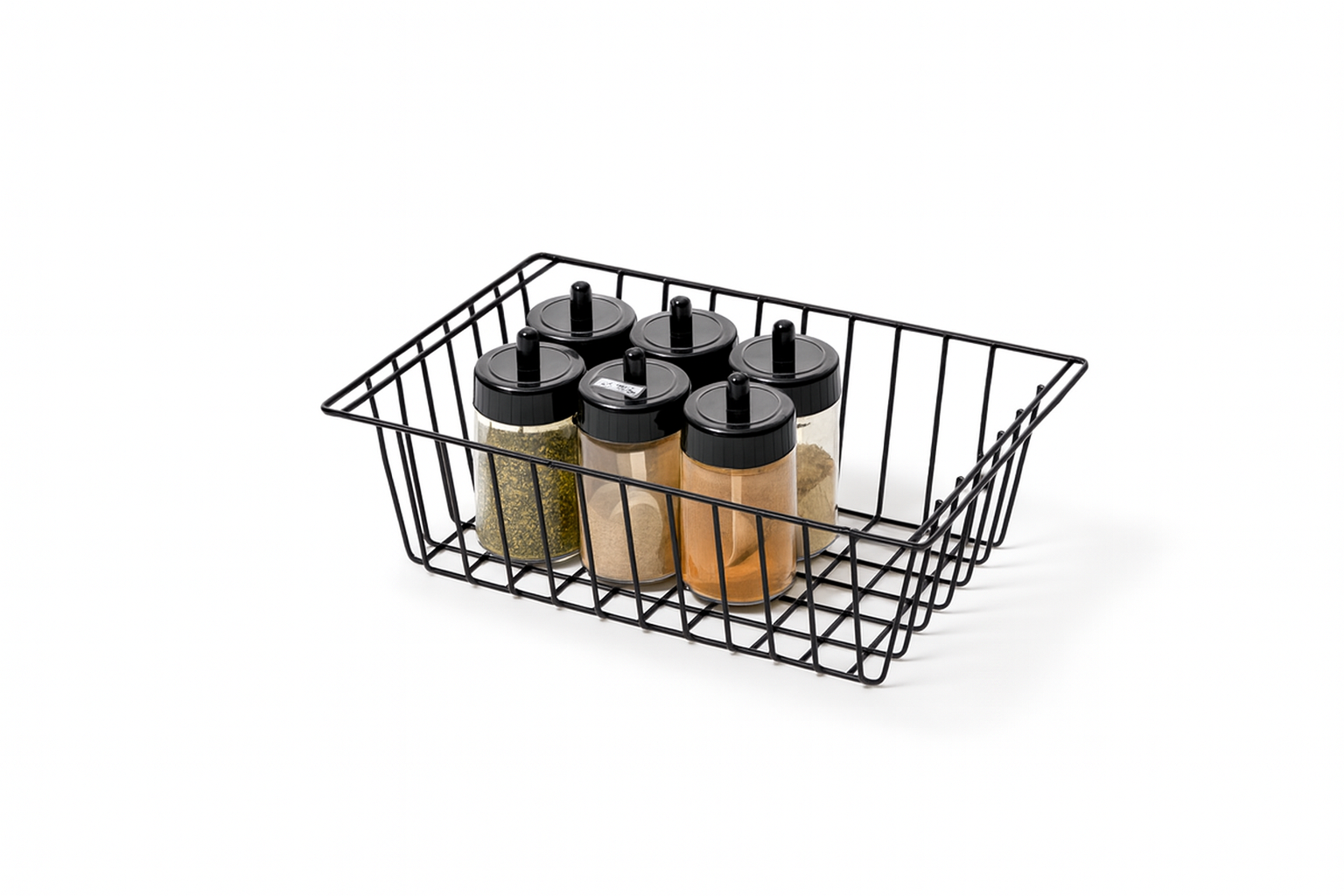 Siyah Dikdörtgen Sepet Şık Çok Amaçlı Dolap Düzenleyici Organizer