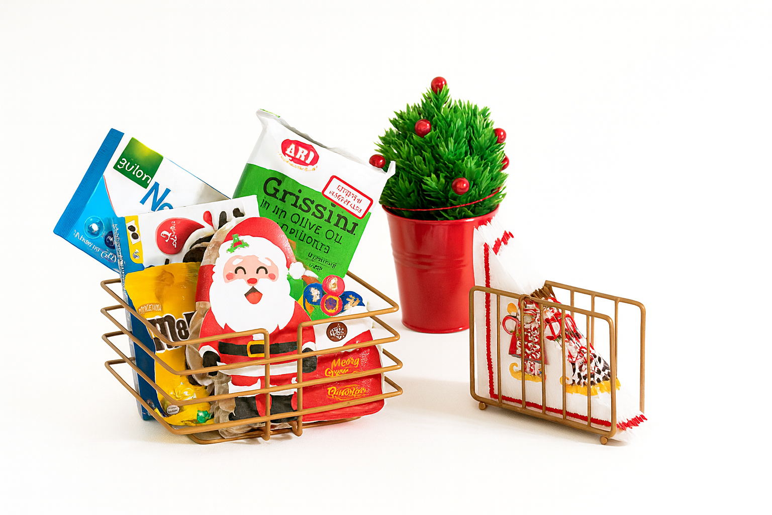 Gold 2’li servis sunum seti – çok amaçlı düzenleyici ve kafes tasarımlı şık peçetelik