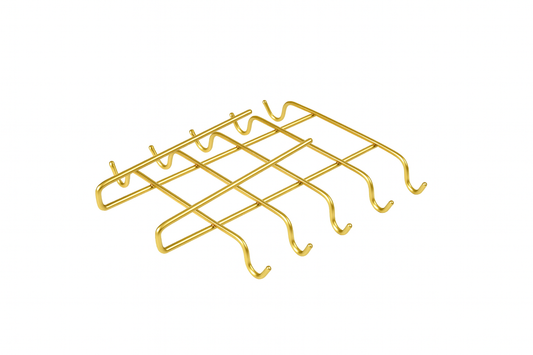 Altın 10'lu Dolap Ve Raf Altı Portatif Bardak Askılığı