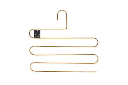 Altın 5 li Dolap İçi 5 Katlı Pantolon, Şal, Eşarp Askısı, Gardrop Askılığı- Metal Paslanmaz