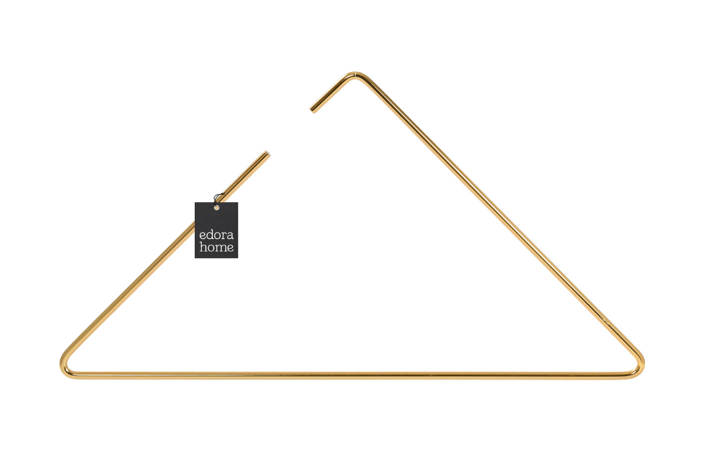 Gold 5 Pcs Triangle T-shirt, Dress, Shirt, Swimsuit Hanger, Stylish Design Shop Store Hanger-Metal Stainless