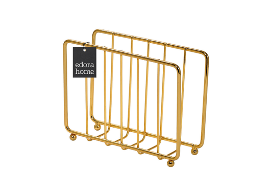 Altın Kafes Peçetelik, Kafe Cafe, Restoran, Otel, Dekoratif Peçetelik Hediyelik - Metal Paslanmaz