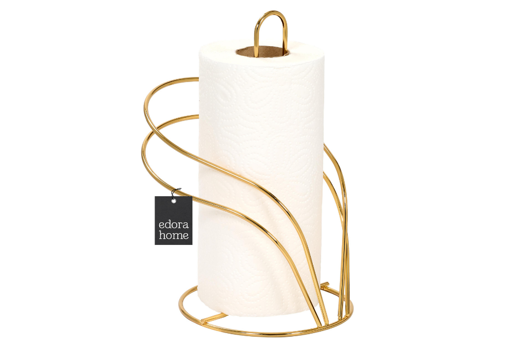 Bright Gold Swan Paper Towel Holder Roll Towel Holder Napkin Holder Kitchen Bathroom Stainless Metal