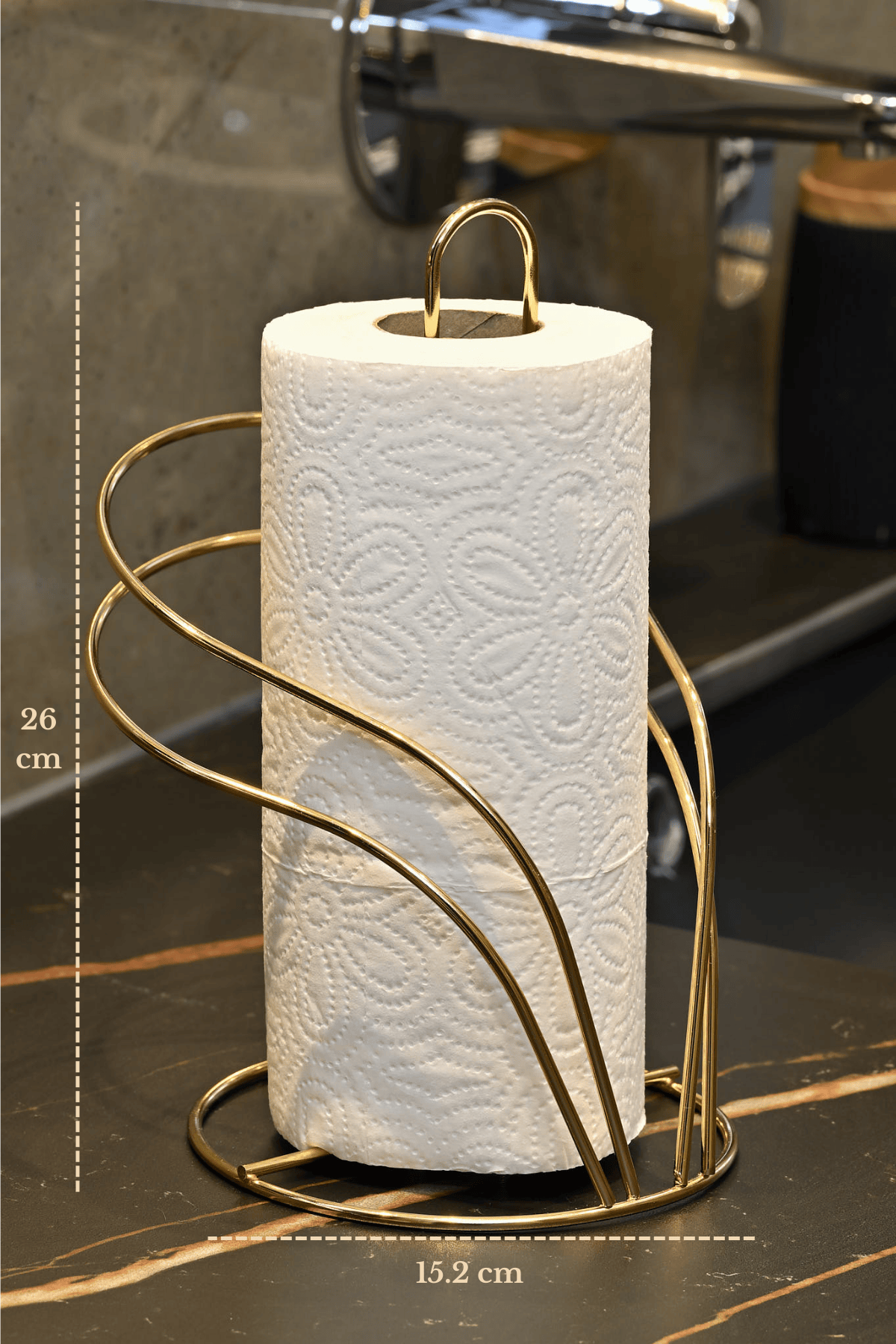 Bright Gold Swan Paper Towel Holder Roll Towel Holder Napkin Holder Kitchen Bathroom Stainless Metal