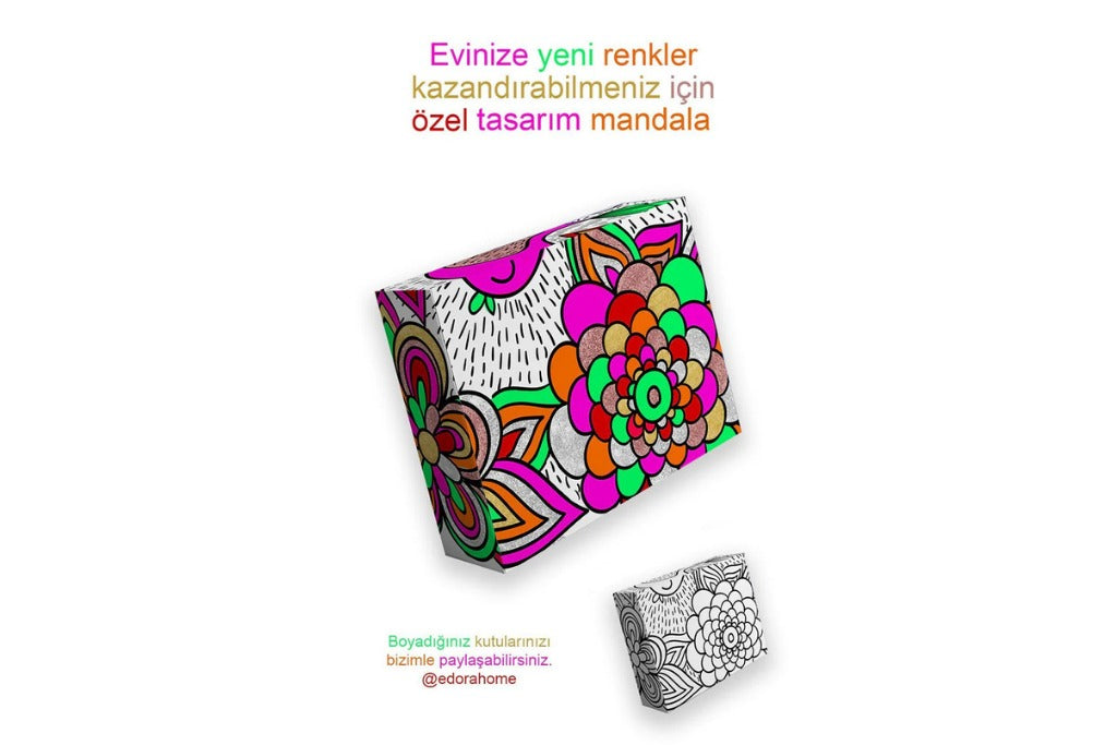 Bej Ahşap Kulplu Retro Sepet, Şık Çok Amaçlı Düzenleyici Organizer