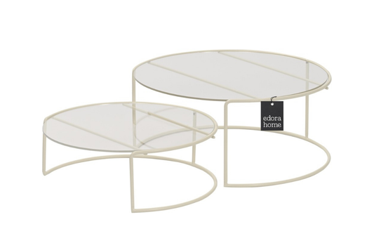 Paslanmaz bej metal büyük boy sunumluk – şeffaf pleksi tabanlı şık ve estetik tasarım