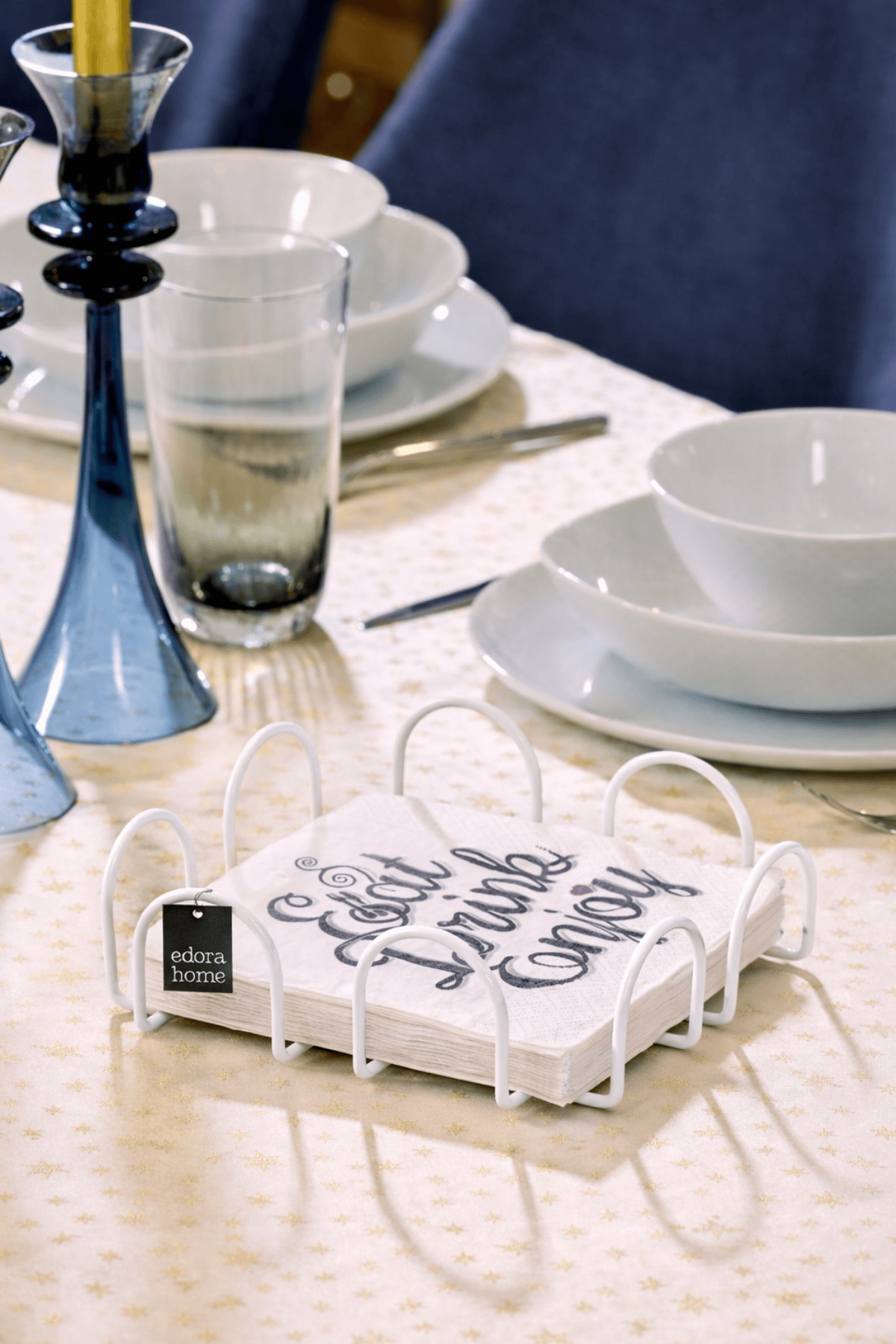 Bej 18 Cm Peçetelik Büyük Boy Peçete Standı Kafe Restoran Otel Paslanmaz Metal