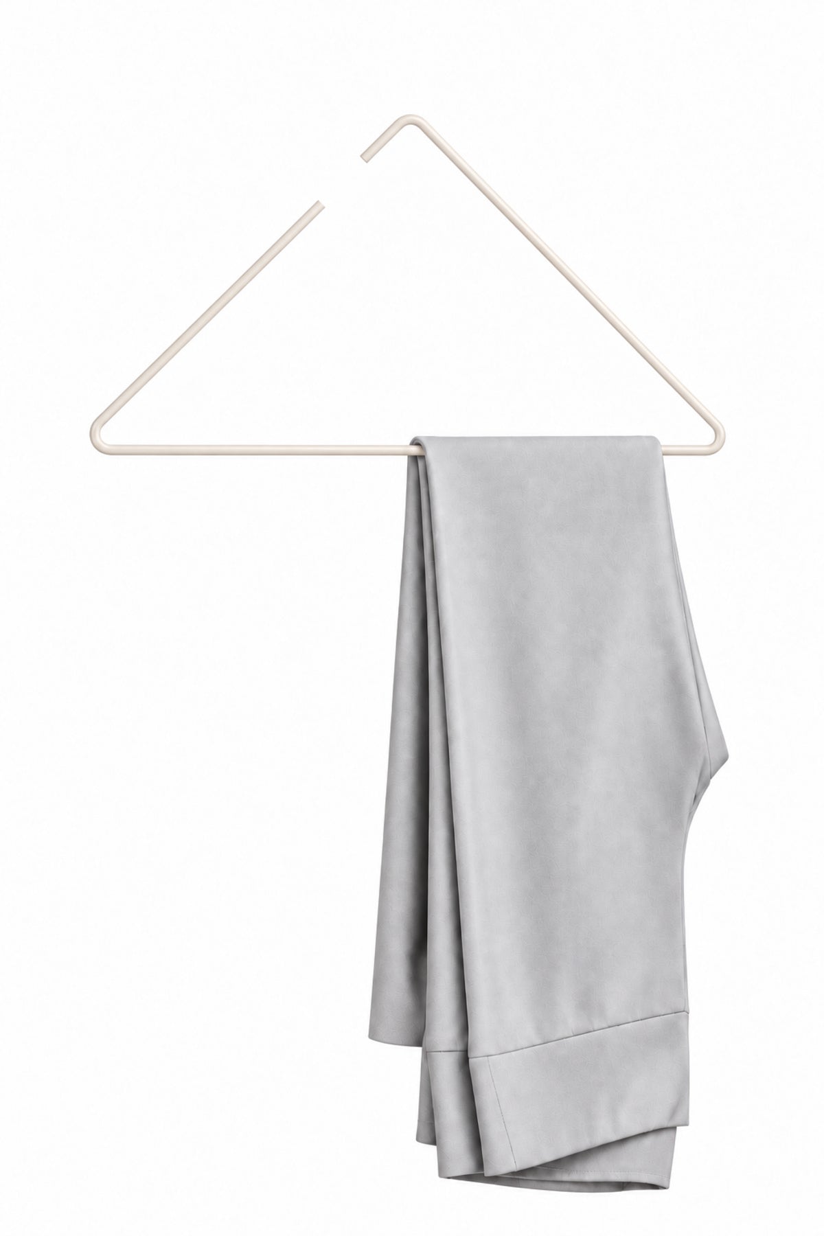 Beige Triangle Clothes Hanger T-Shirt Shirt Swimwear Hanger Store Hanger Stainless Metal