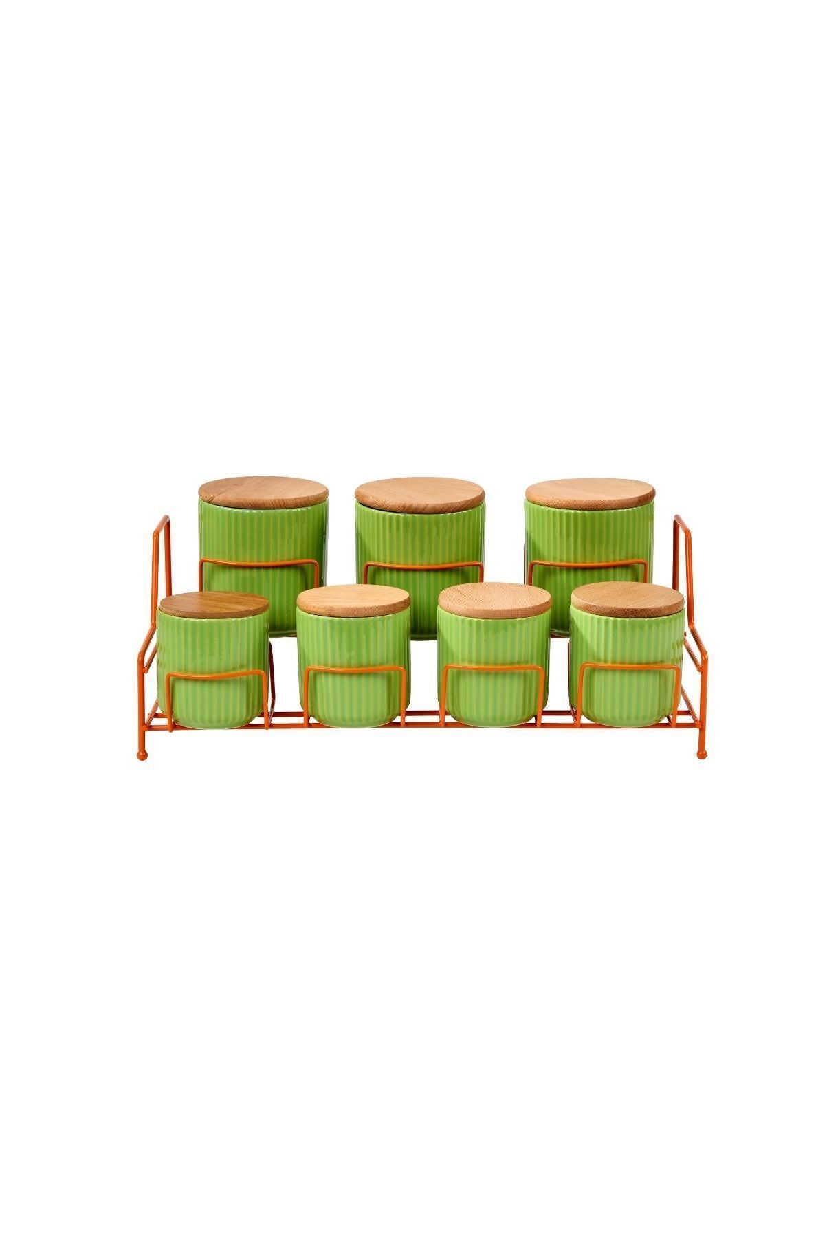 Orange 7-Compartment Multi-Purpose Organizer Stainless Metal