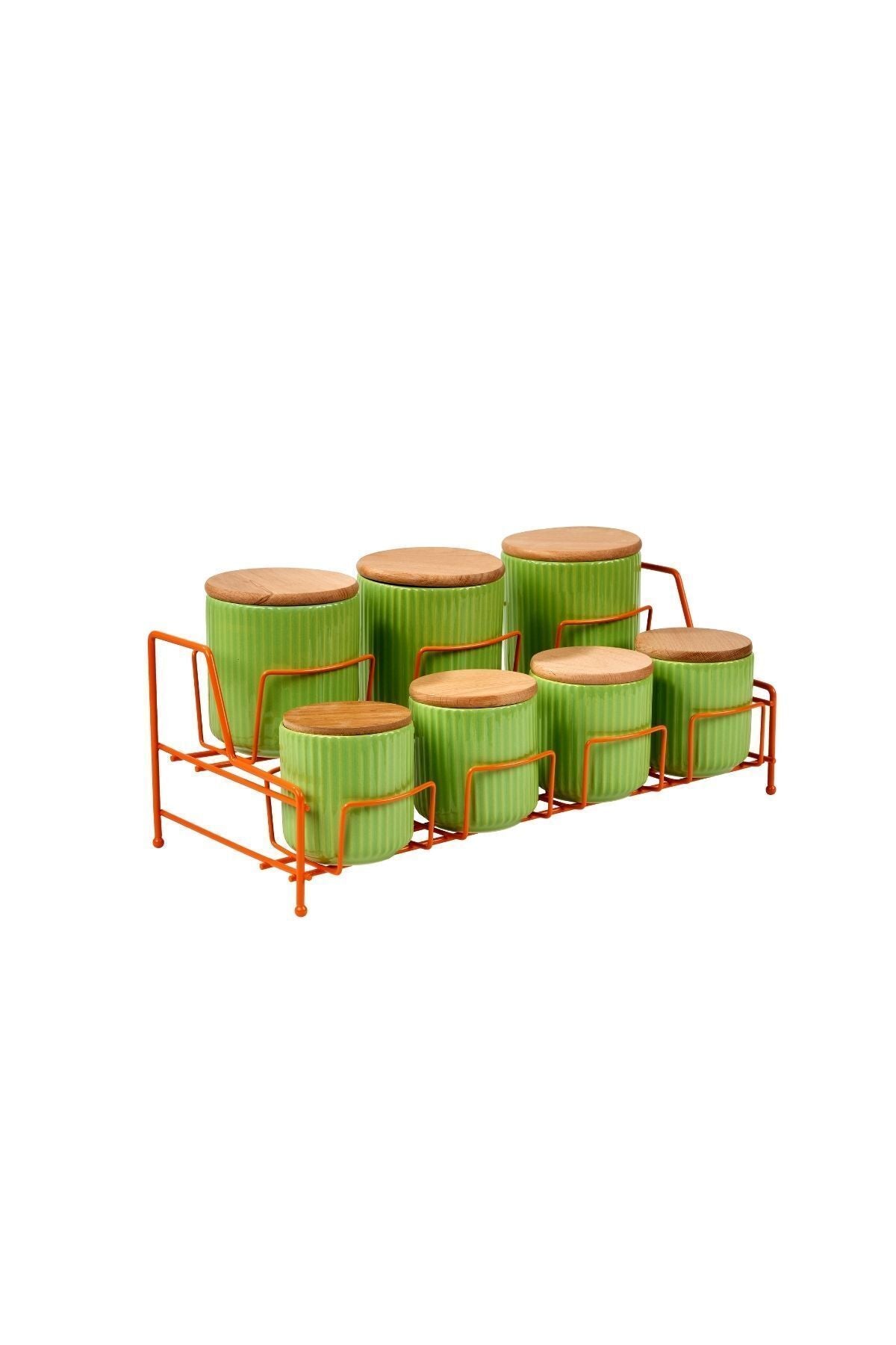 Orange 7-Compartment Multi-Purpose Organizer Stainless Metal