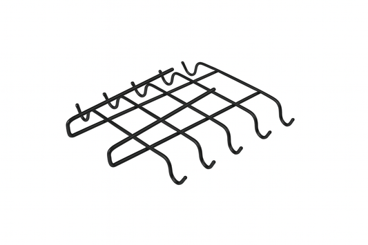 Siyah 10'lu Dolap Ve Raf Altı Portatif Bardak Askılığı