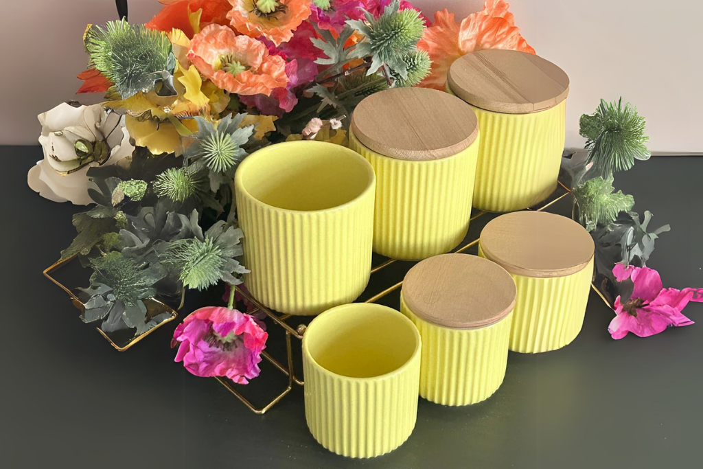 7-Piece Spice Rack Set with Bamboo Vacuum-Sealed Jars
