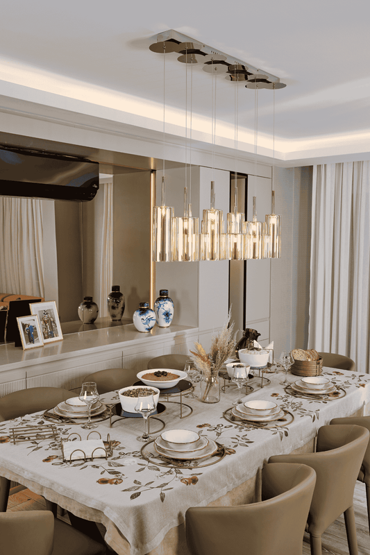 Gold 3'Lü Sunum Seti-8 Adet Supla, Kafes Peçetelik, Nihale