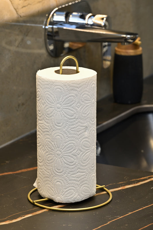 Gold Dik Kağıt Havluluk Standart Ve Büyük Boy Rulo Uyumlu Peçetelik Mutfak Banyo-Metal Paslanmaz