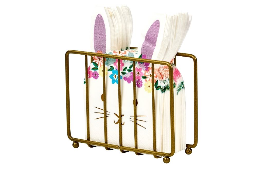 Gold Cage Napkin Holder, Cafe Cafe, Restaurant, Hotel, Decorative Napkin Holder Gift - Metal Stainless