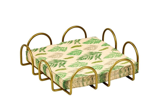 Gold Kare 18 Cm Peçetelik, Kafe, Restoran, Otel, Mutfak Sofra Büyük Boy Peçete - Metal Paslanmaz