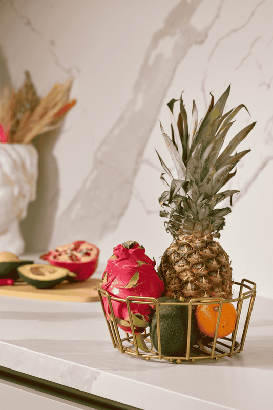 Gold oval sepet – çok amaçlı kullanıma uygun, paslanmaz metalden üretilmiş mutfak düzenleyici