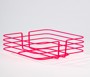 Gold Oval Cornered Square Bread Basket Stylish,Bread Basket Wicker Knitted Macrame-Multipurpose Metal Stainless