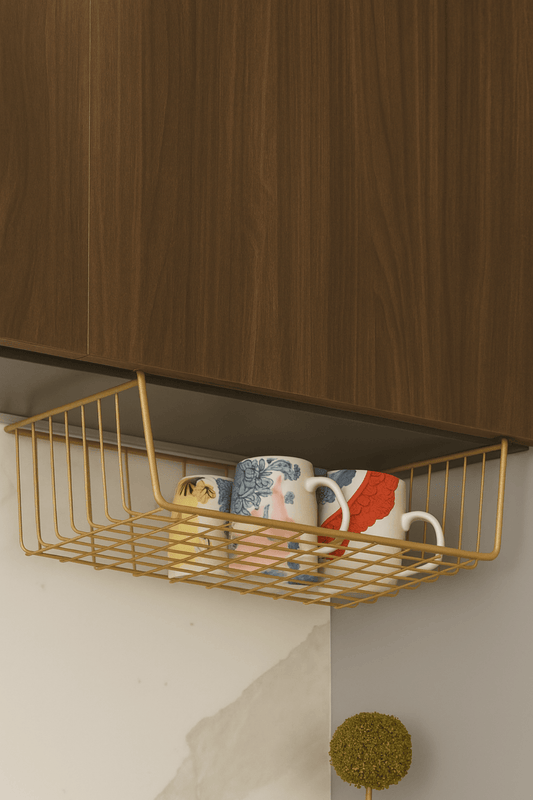 Gold Raf Altı Kanguru Sepet, Çok Amaçlı Düzenleyici Organizer , Bardak Rafı