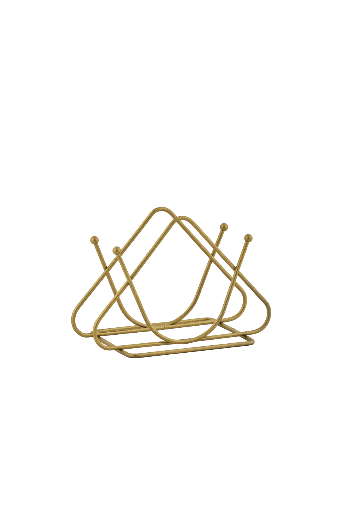 Matte Gold Decorative Desktop Napkin Holder Napkin Stand Cafe Restaurant Hotel
