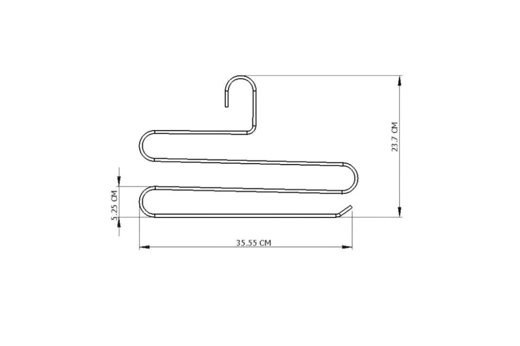 Gümüş 10'Lu Dolap İçi 3 Katlı Pantolon Elbise, Şal, Eşarp, Askısı, Gardrop Askısı - Metal Paslanmaz