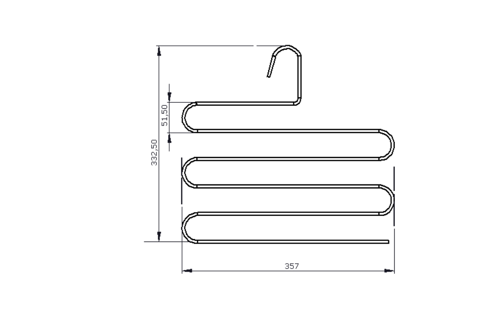 Gümüş 10'Lu Dolap İçi 5 Katlı Pantolon Elbise, Şal, Eşarp Askısı, Gardrop Askılığı - Metal Paslanmaz