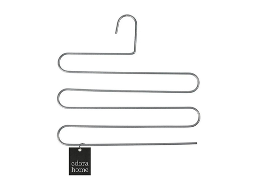 Gümüş 10'Lu Dolap İçi 5 Katlı Pantolon Elbise, Şal, Eşarp Askısı, Gardrop Askılığı - Metal Paslanmaz