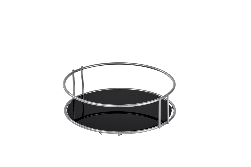 Mat Gümüş Banyo Organizer Kozmetik Takı Parfüm Havlu Düzenleyici Pleksili Paslanmaz Metal