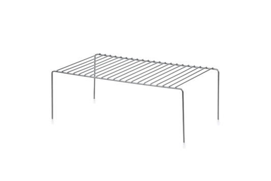 Gümüş Çok Amaçlı Dolap İçi Düzenleyici Tel Raf, Fincan Tabak Kase Organizer - Metal Paslanmaz