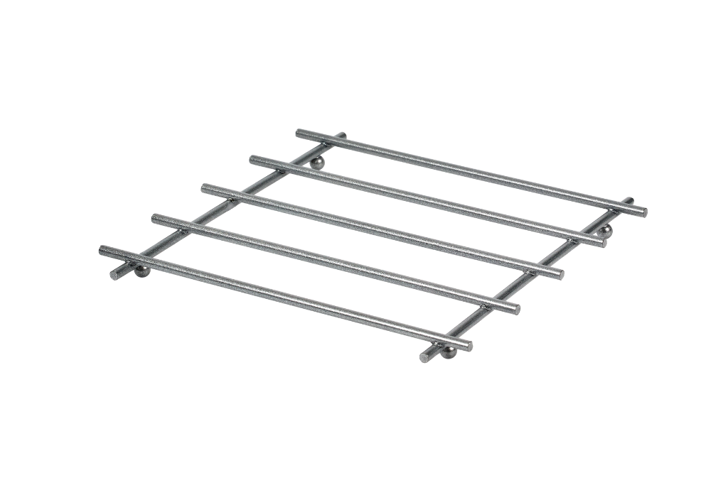 Silver Flat Bar Fireproof Nihale, Countertop Coaster - Metal Stainless