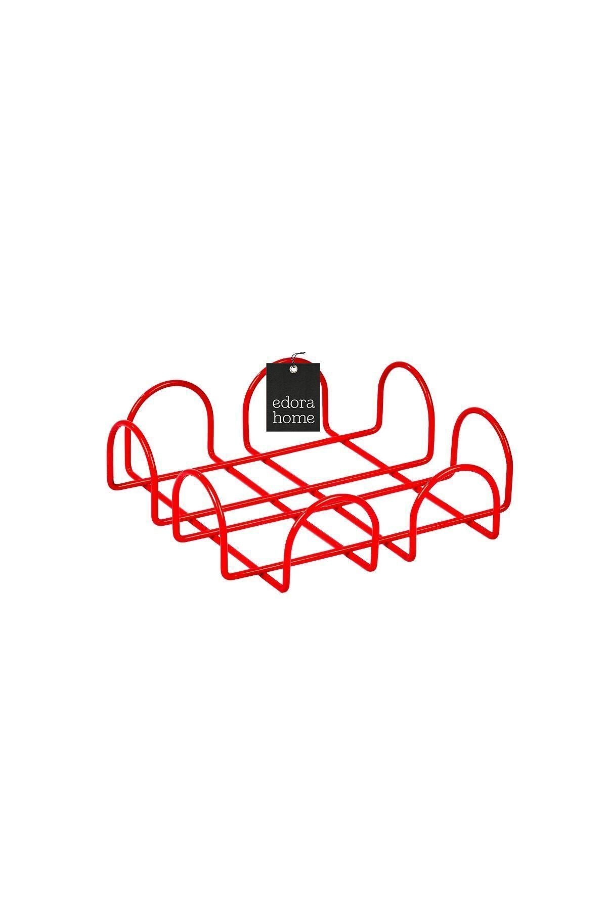 Kırmızı 18 Cm Peçetelik Büyük Boy Peçete Standı Kafe Restoran Otel Paslanmaz Metal