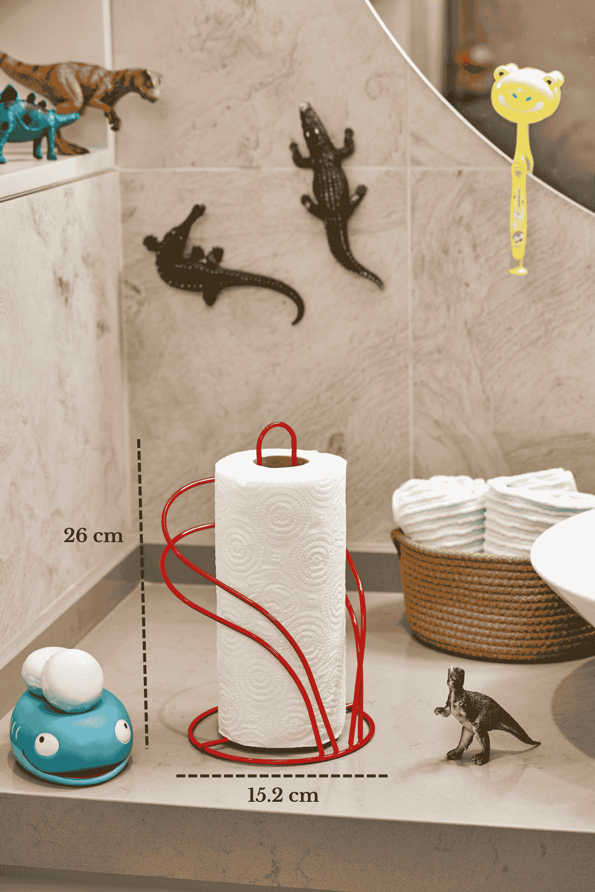 Kırmızı Kuğu Kağıt Havluluk Rulo Havluluk Peçetelik Mutfak Banyo Paslanmaz Metal