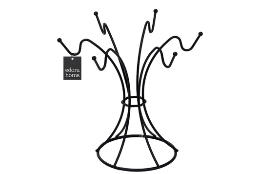 Mat Siyah Takı Standı,Takılık,Bileklik,Kolye Seti,Tesbihlik Düzenleyici Hediyelik-Metal Paslanmaz