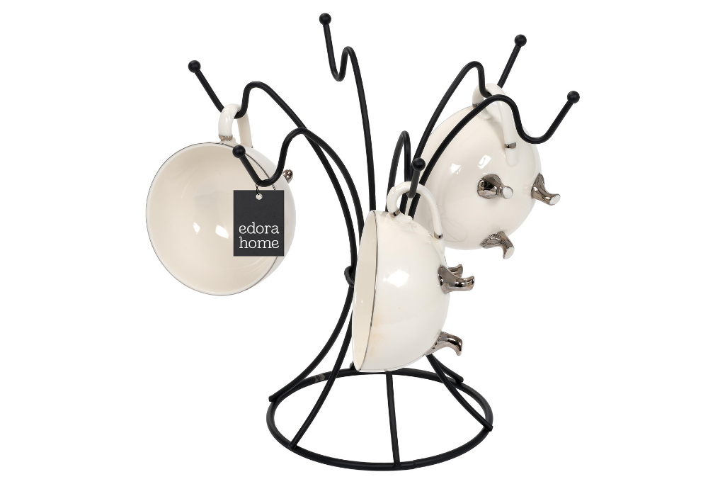 Mat Siyah Takı Standı,Takılık,Bileklik,Kolye Seti,Tesbihlik Düzenleyici Hediyelik-Metal Paslanmaz