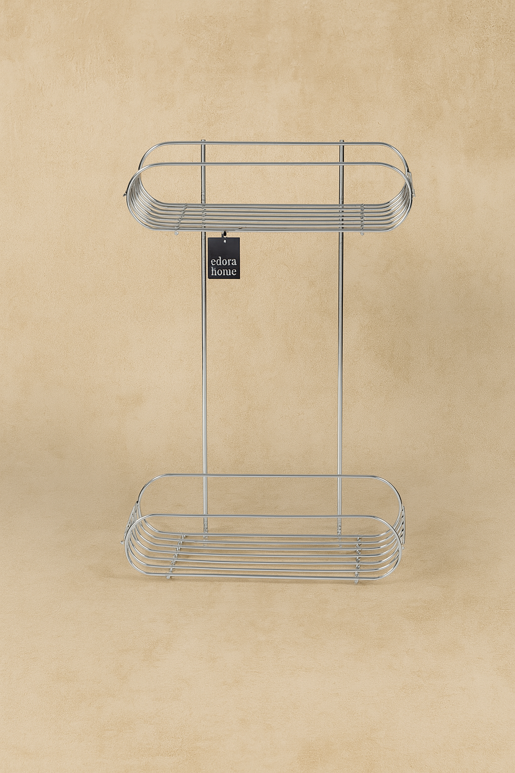 Bathroom Organizer Set Towel Rack 2-Tier Shampoo Shelf