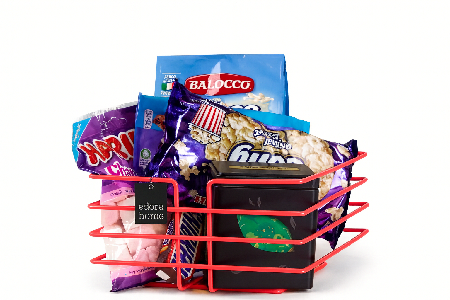 Pembe Çok Amaçlı Sivri Köşeli Kare Aburcuburluk Sepeti Düzenleyici