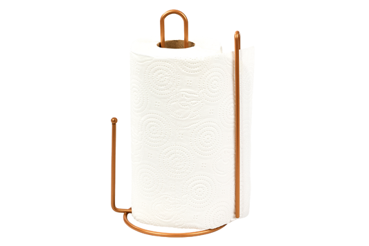 Rose 2'Li Mutfak Organizer Seti, Ayraçlı Kağıt Havluluk Ve 6 Bölmeli Bardaklık - Metal Paslanmaz