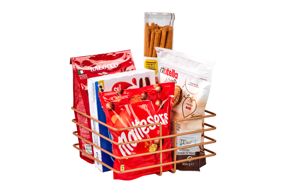 Rose 2'Li Servis Sunum Seti, Çok Amaçlı Sepet Ve Kafesli Peçetelik, Hediyelik-Metal Paslanmaz