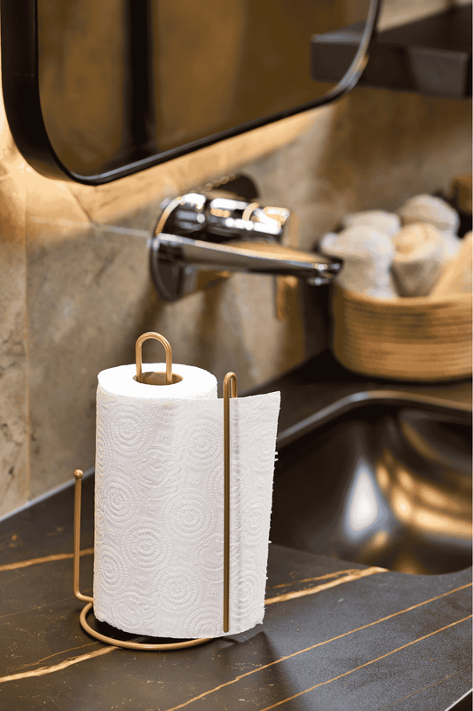 Rose Ayraçlı Kağıt Rulo Havluluk 25 Cm Peçetelik , Modern Mutfak Ergonomik Tasarım - Metal Paslanmaz