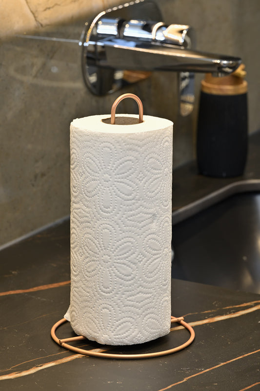 Rose Dik Kağıt Havluluk Standart Ve Büyük Boy Rulo Uyumlu Peçetelik Mutfak Banyo-Metal Paslanmaz