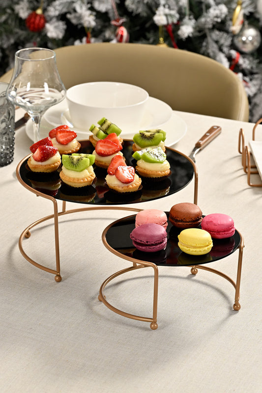 Metal rose sunumluk set – mutfak ve salon için küçük boy hediyelik