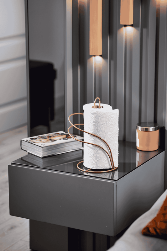Rose Kuğu Kağıt Rulo Havluluk, Peçetelik Mutfak Banyo Çocuk Yatak Odası Aksesuar - Metal Paslanmaz