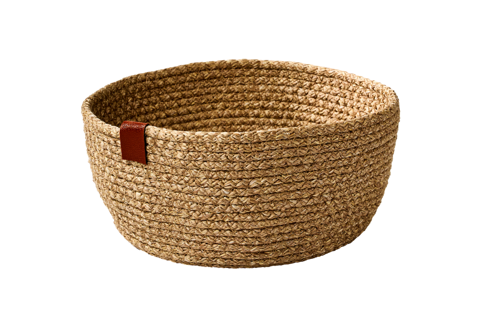 Rose Oval Corner Bread Basket Bread Presentation Basket Macrame Multi-purpose Stainless Metal