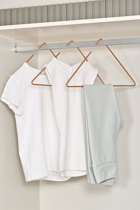 Rose Üçgen Tişört, Elbise, Gömlek, Mayo Askısı, Şık Tasarım Mağaza Store Askısı-Metal Paslanmaz