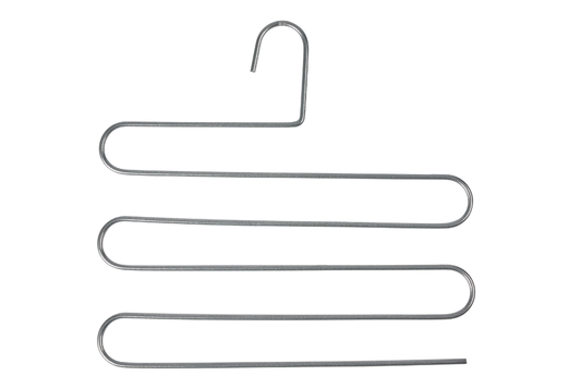 Silver 10 lu Dolap İçi 5 Katlı Pantolon, Şal, Eşarp Askısı, Gardrop Askılığı- Metal Paslanmaz