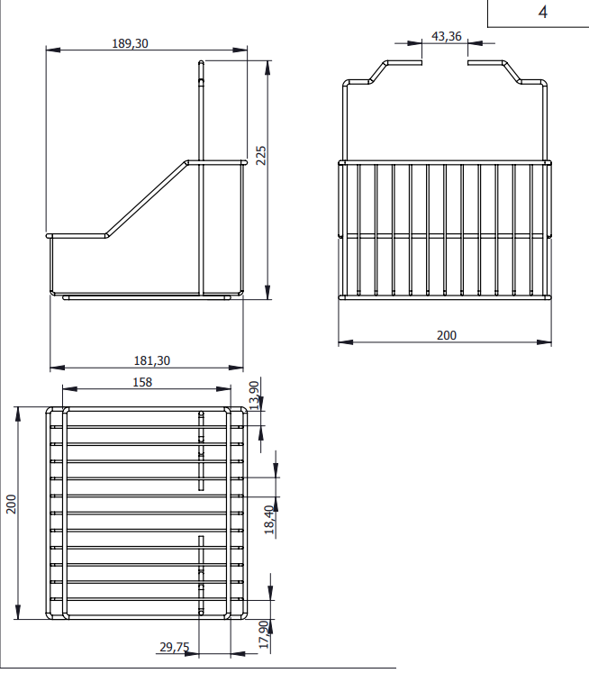 Silver Ahşap Kulplu Retro Sepet, Şık Çok Amaçlı Düzenleyici Organizer