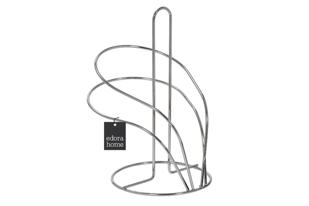 Silver Swan Paper Roll Towel Holder, Napkin Holder Kitchen Bathroom Kids Bedroom Accessories - Metal Stainless